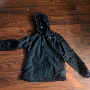Quiksilver Black Hooded Raincoat for Men